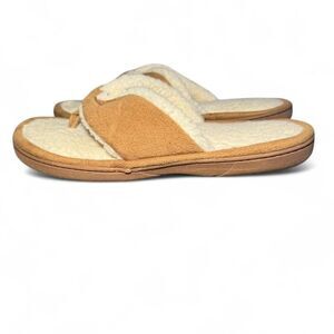 Rockdove Women's Sherpa Comfy Flip Flop Slippers Size XL